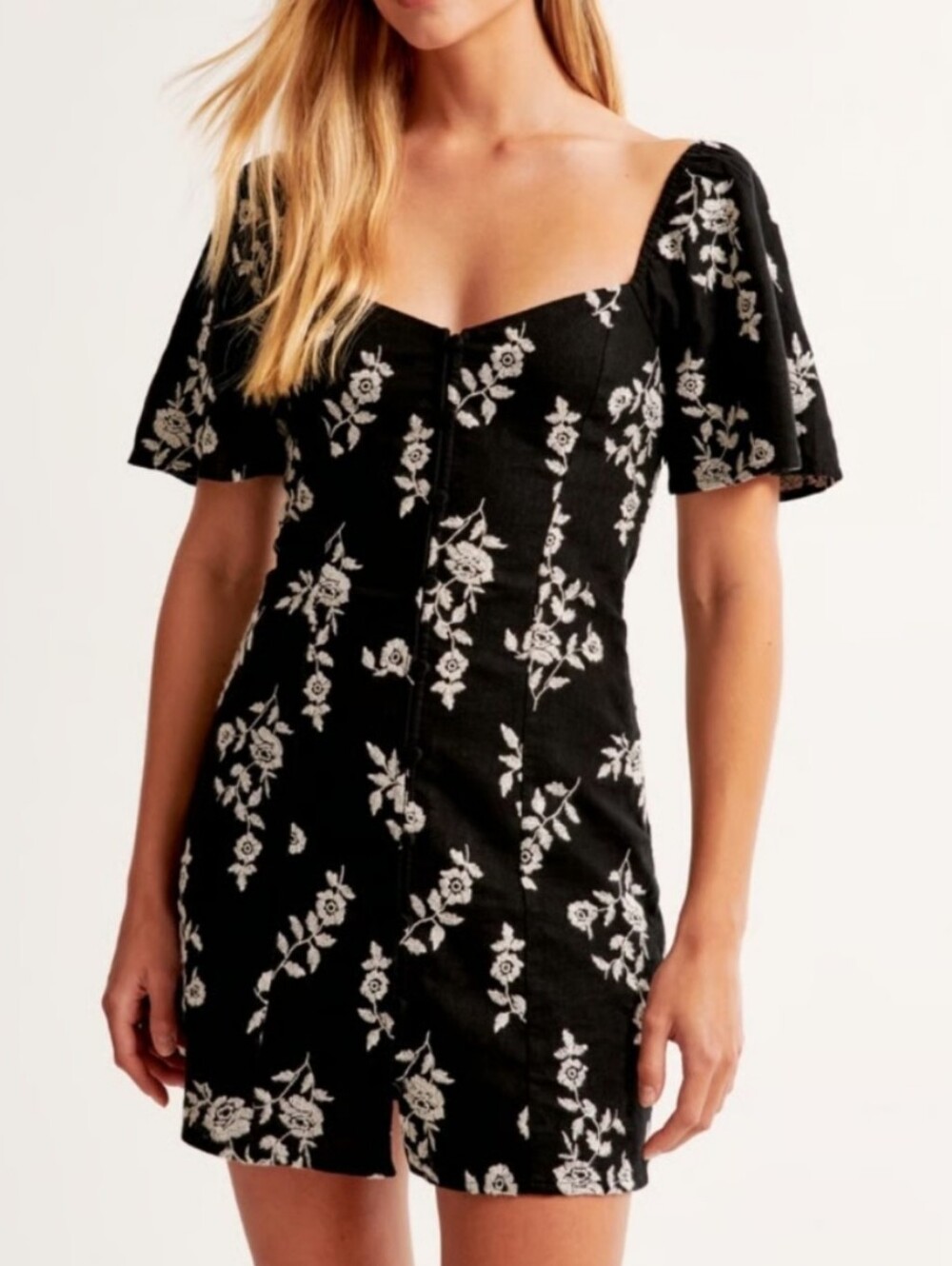 Abercrombie Emerson Embroidered Mini Dress